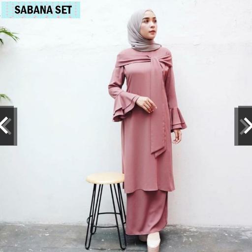 TotallyGreatShop Fashion Setelan Busana kondangan Hijaber Muslimah muslim Atasan tunik rok balotelly Wanita - Gamis Pesta Casual Formal Kantor Kerja Wanita - Hijab Jilbab Kebaya Modern Wisuda Batik - Gaun Pesta Party Maxi dress remaja wanita ihsabana
