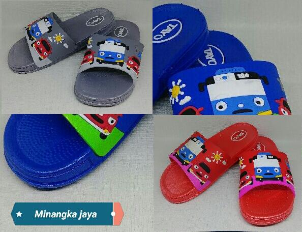 Sandal Karet Anak Lucu/Sandal Fashion Anak Karakter Tayo Di Kirim RANDOM-MJ