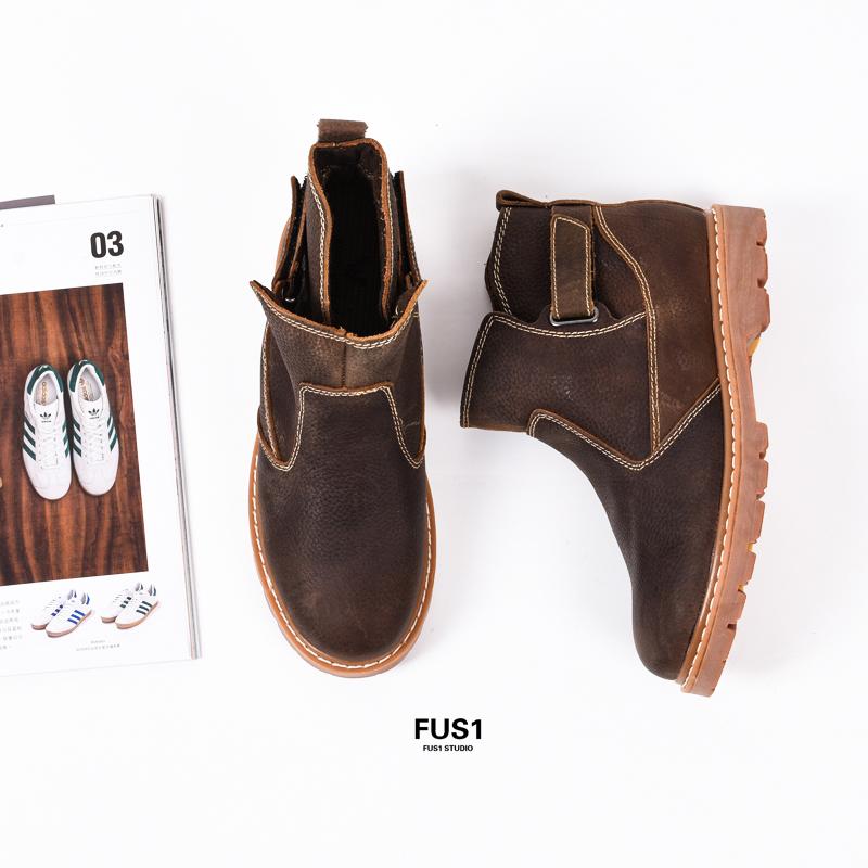 Sepatu Boots Gaya Jepang Asli Baru Dr. Martens Pergelangan Kaki Sedang