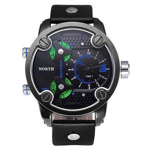 NORTH Jam Tangan Analog Jam Tangan Pria Original Jam Tangan Pria Keren Jam Tangan Bulat 6001