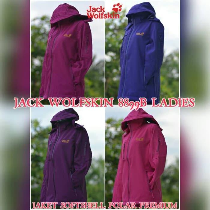 JAKET GUNUNG WANITA JACK WOLFSKIN 8899B SOFTSHELL POLAR PREMIUM EIGER