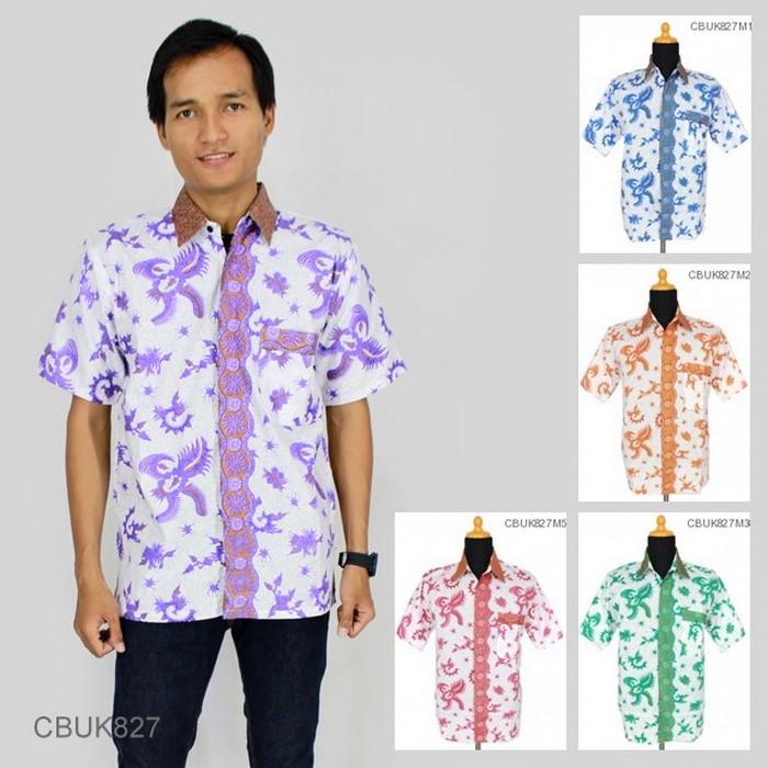 Mila Style - Kemeja Batik Katun Motif Madura CBUK827 - Multicolor
