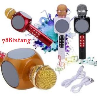 78Bintang Paling Laku Mic Karaoke Portable Bluetooth Portable Wster WS-1816 - RANDOM