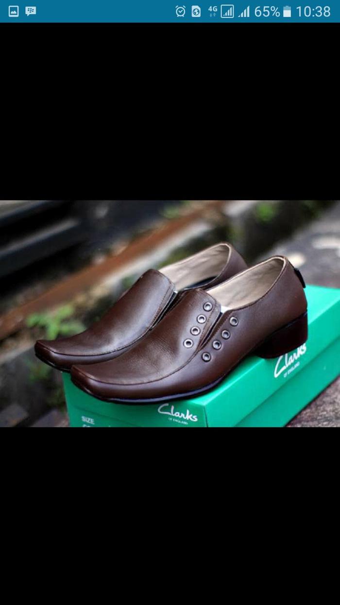 Sepatu Kerja Kantor Formal Pria Clarks Pantofel Kulit C PREMIUM F0742 - lugOtG