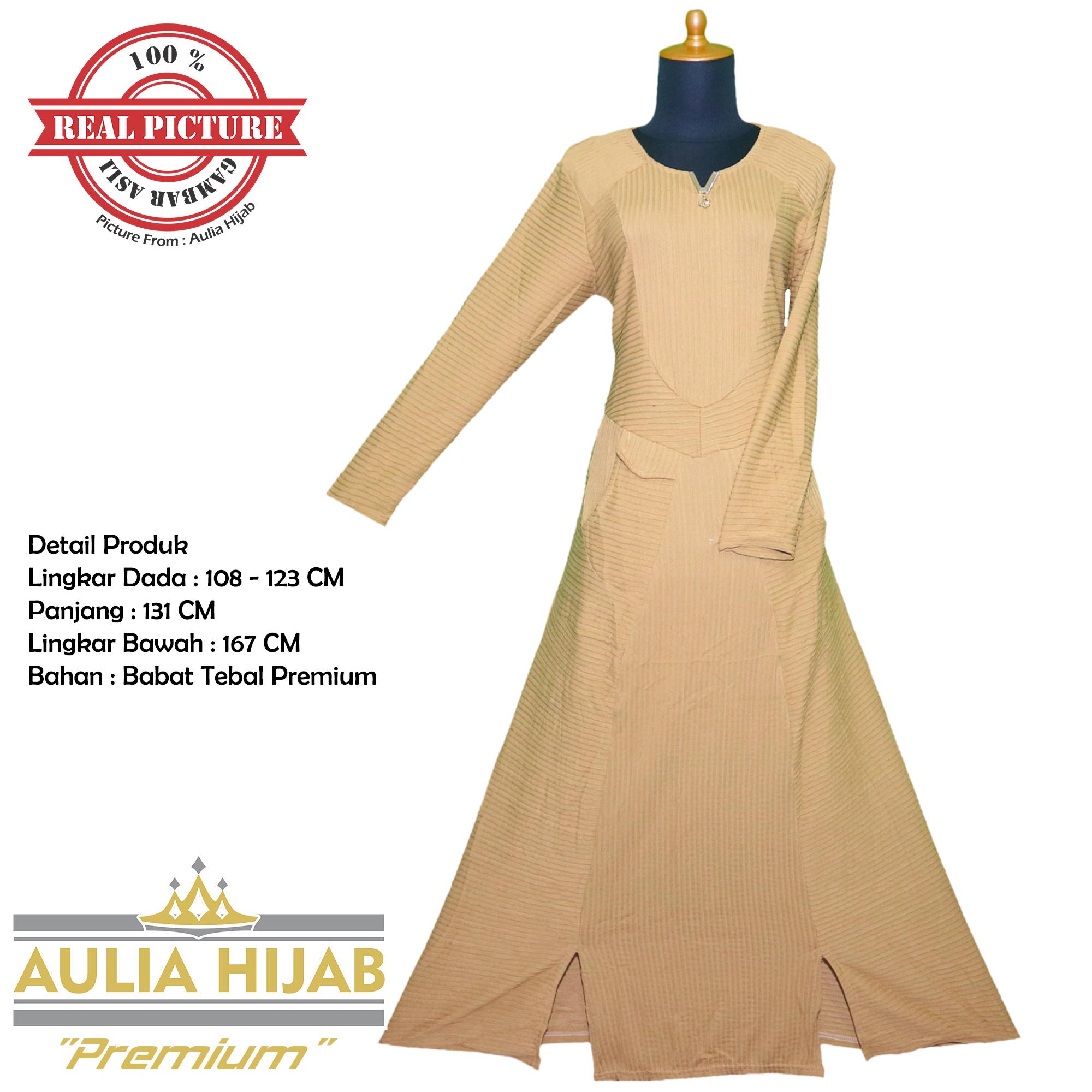 [Premium] Aulia Hijab - Gamis Alina Dress Premium Bahan Babat Premium/Gamis Premium/Gamis Terbaik/Gamis Kerja/Gamis Santai/Gamis Pesta/Gamis Anak Muda/Gamis Terbaik/Gamis Aulia Hijab/Gamis Murah/Gamis Gambar Asli/Gamis Real Picture/Gamis Babat