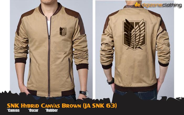 Harga Spesial!! Jaket Anime Attack On Titan Hybrid Canvas Jacket (Ja Snk 63) - ready stock