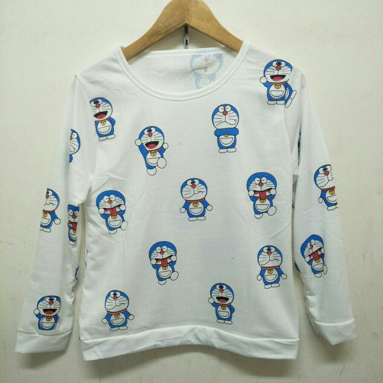 atasan tangan panjang doraemon