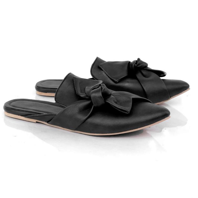 Gareu Shoes Sepatu Flat Wanita Hitam - RTO 7681