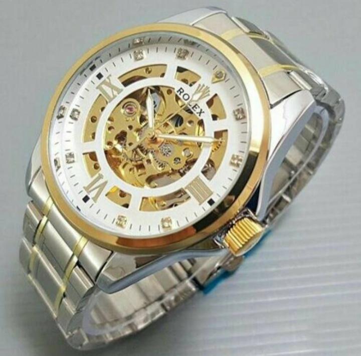 JAM TANGAN PRIA ROLEX AUTOMATIC AP3-01 ANTI AIR RANTAI TERBARU ORIGINAL