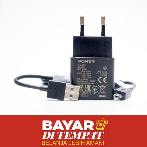 Charger For Sony UCH-10 Travel Charger Fast Charging Micro USB UCH10 Kualitas Original ORI - Bisa Untuk Sony Xperia Z Ultra Z1 Z1s Z2 ZL Z3 Z4 Z5 Compact Mini C C3 E T T2 Ultra T3 M M2 M4 Aqua Go ion X SP Sola