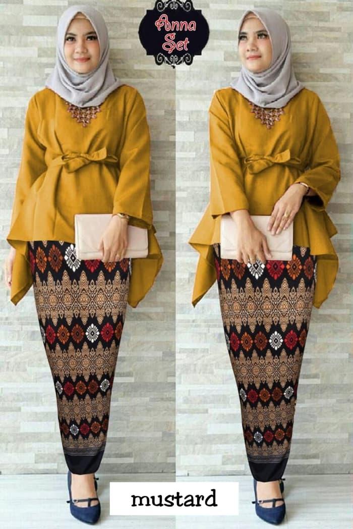 Debbie Gallery Setelan kebaya arina laser / kebaya wisuda modern / kebaya batik murah / Kebaya Modern / Gamis / Gaun Pesta Muslimah / Baju Muslim Wanita / GPS