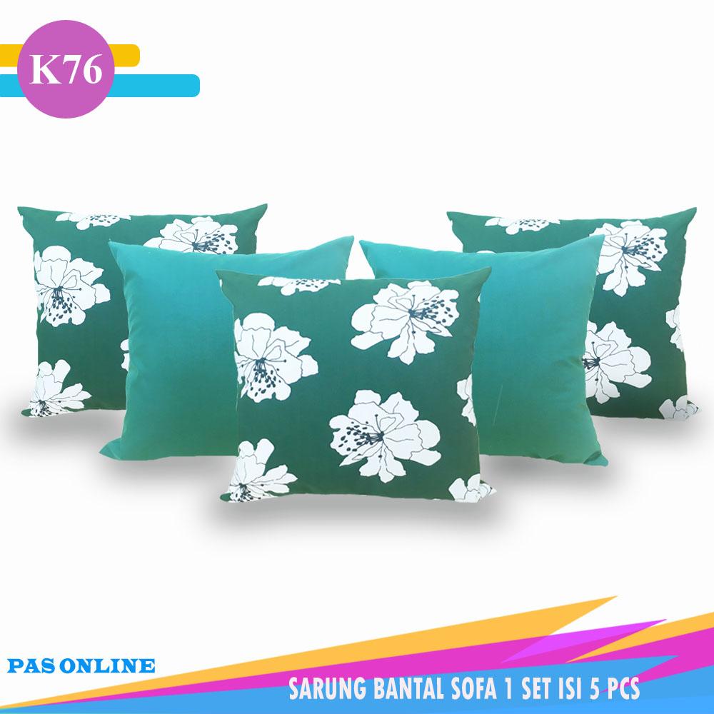 Pas Online - Sarung Bantal Sofa Kombinasi 1 Set = 5 Pcs ( Size 40 x 40 cm )