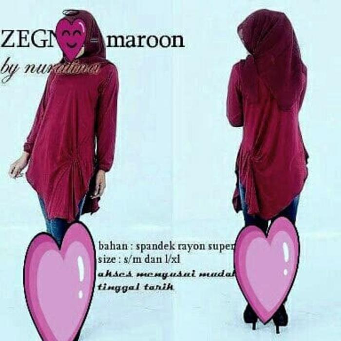 Zegna baju menyusui lengan panjang