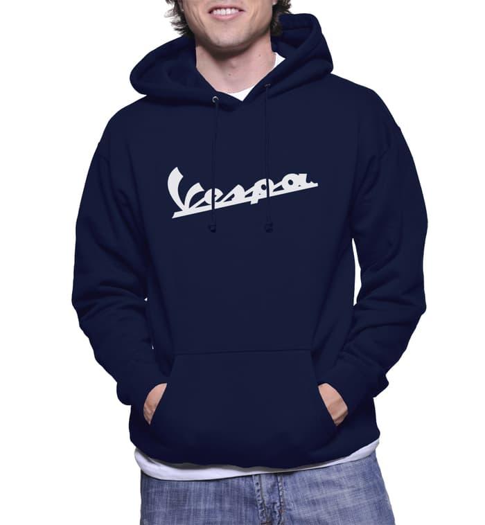 Hot Item!! JAKET HOODIE VESPA NAVY SWEATER KEREN - ready stock