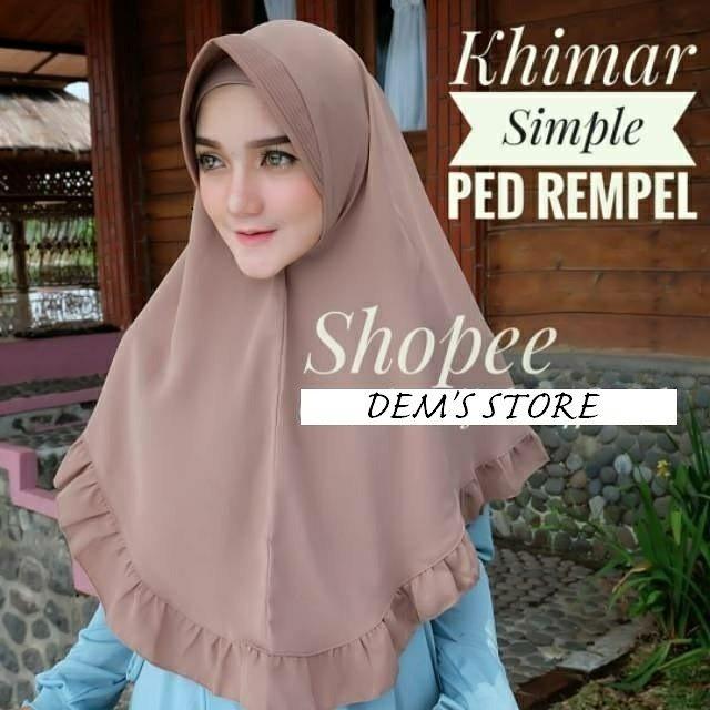 KHIMAR REMPEL PET KERUDUNG INSTAN MURAH MERIAH