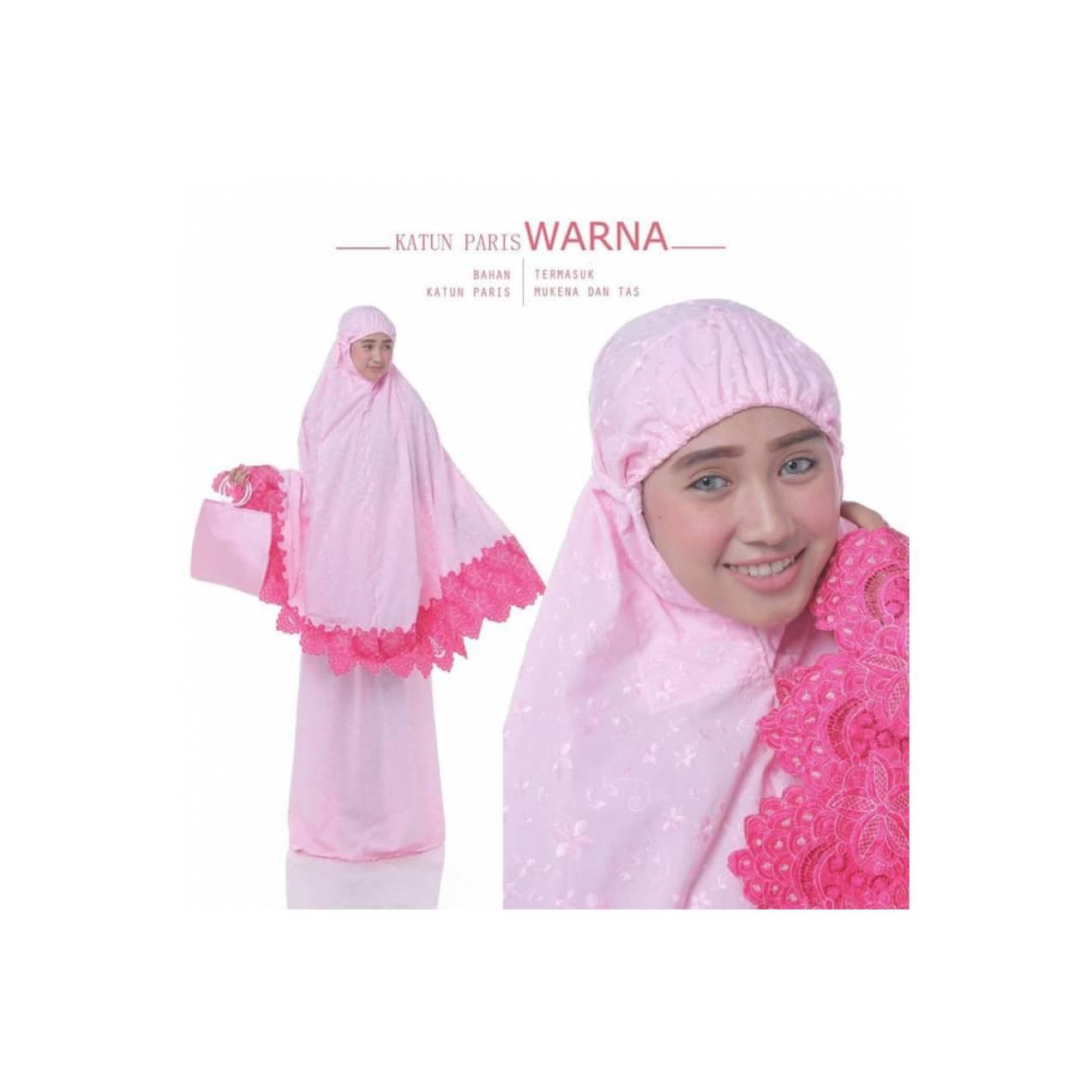 MUKENAH HALUS EKSLUSIF KATUN PARIS WARNA PRODUSEN