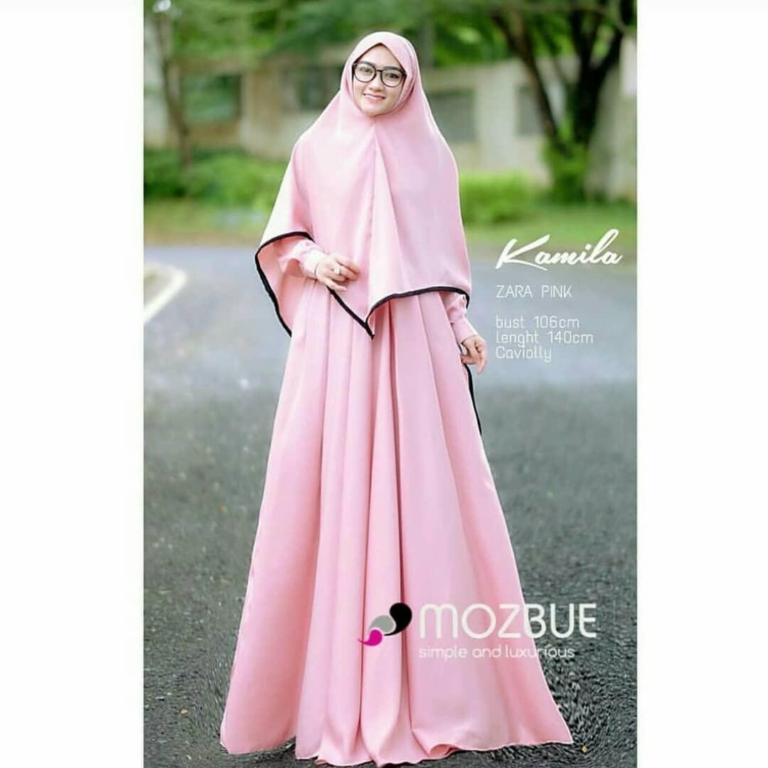 Baju Wanita Baju Gamis Baju Murah Baju Muslimah Baju Modern Kamila Syarii + Kerudung Khimar