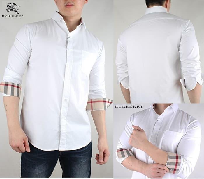KEMEJA BURBERRY BRIT CLASSIC WHITE EDITION ! - yYQdDm