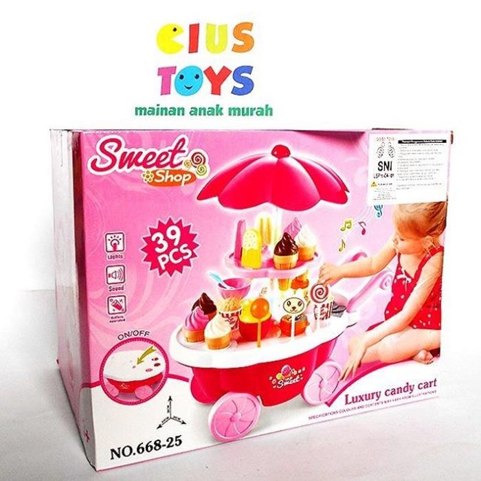 Mainan Jual-Jualan SWEET SHOP CANDY CART MURAH - Pn3bih