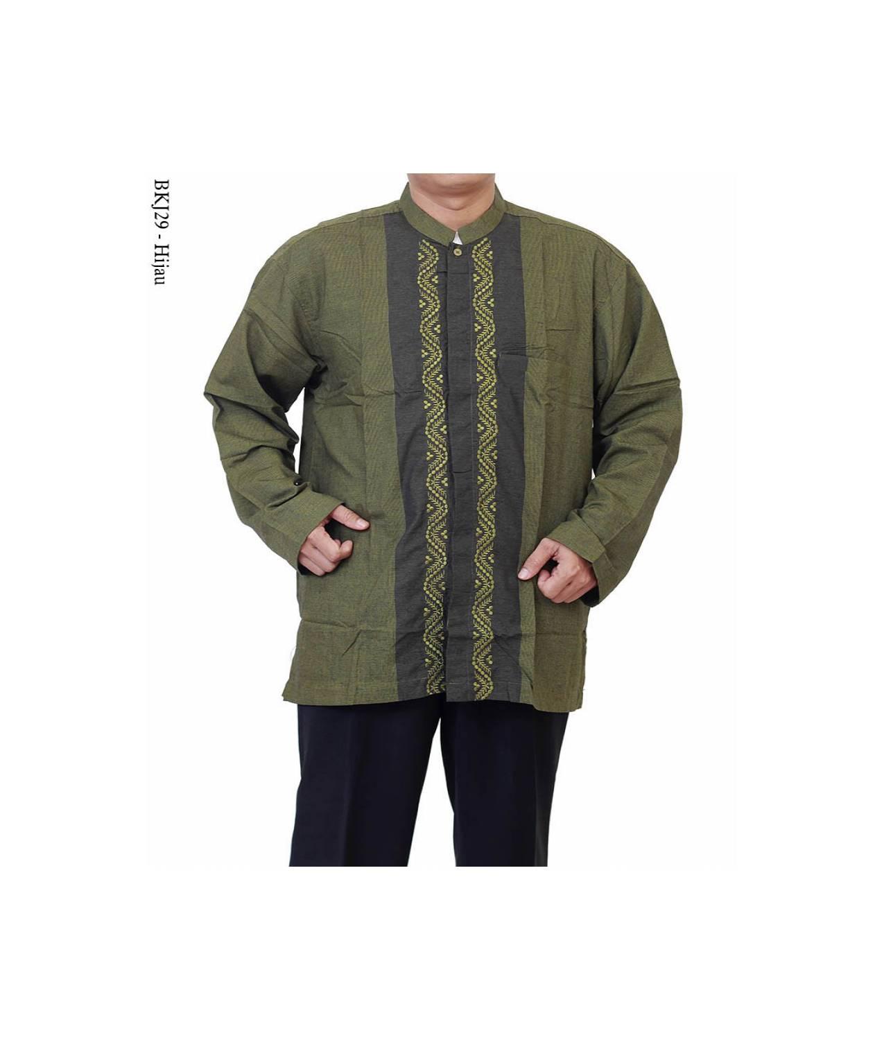 New Baju Koko Jumbo, Albatar Bordir CRV, BKJ29 Terbaru