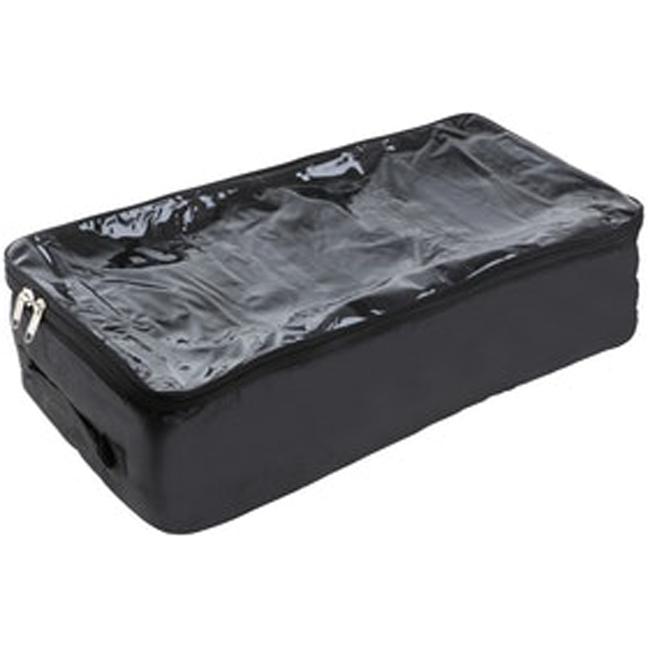EMWE SOM Shoe Shoes Case Organizer bag Partition isi 5 pasang Medium tas kantong multifungsi travel mirip kotak box sepatu sandal olahraga pesta kantor - Hitam