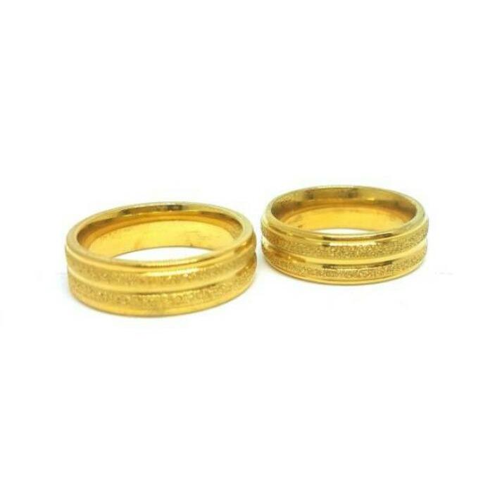 Cincin Couple Titanium Anti Karat Selamanya CT42 (SATUAN)