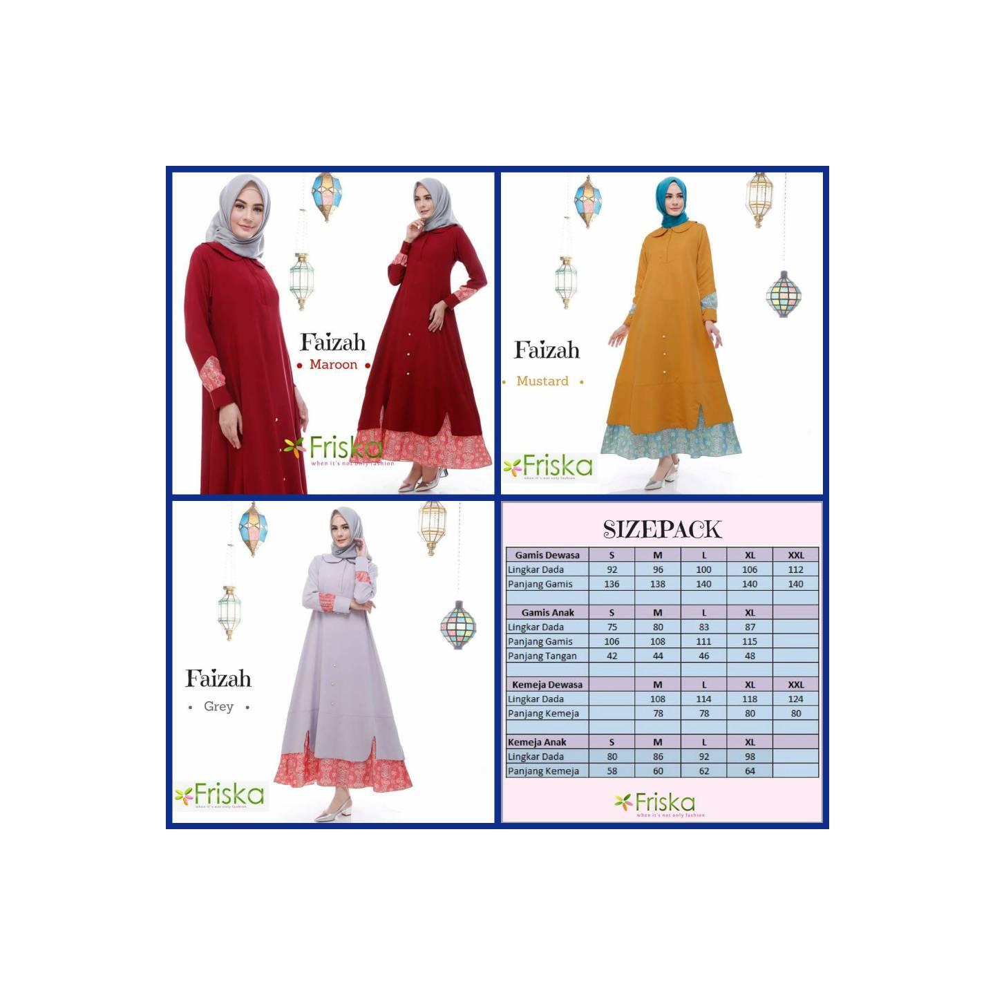 Gamis Faizah by Friska - Gamis Premium - Gamis Busui friendly