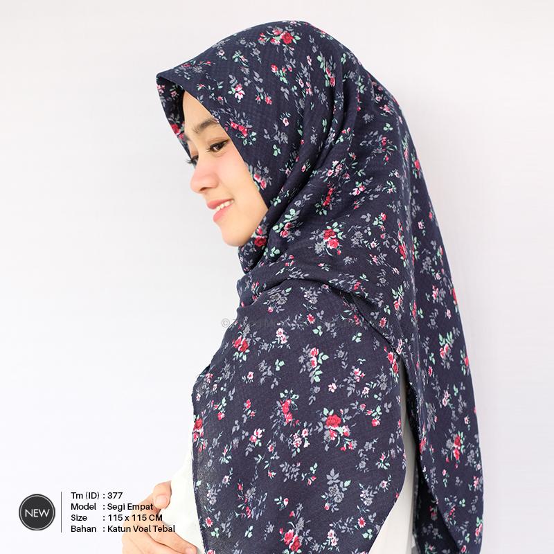 Kerudung segiempat motif corak / jilbab motif / Jilbab Tiung Mode / TM-377
