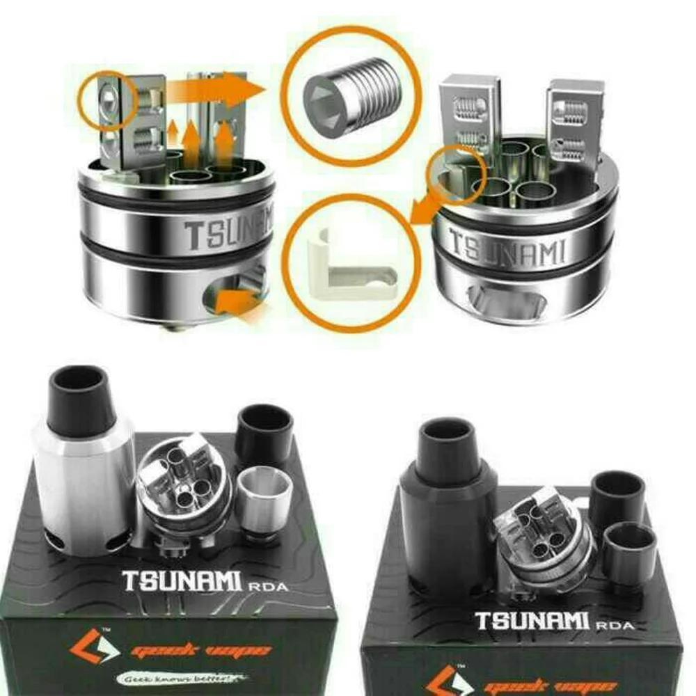 Tsunami RDA 22mm Atomizer Clone the best Steel Vapor Rokok Elektrik - Tank Vape For Pico, Subox, Ijust Tsunami RDA 22mm Atomizer Clone the best Steel Vapor Rokok Elektrik - Tank Vape For Pico, Subox, Ijust