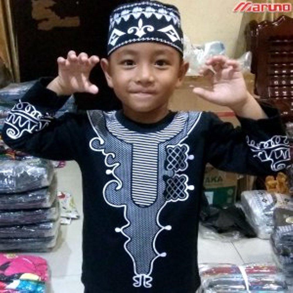 Baju Koko BLACK PANTHER Grosir Gamis Muslim Murah