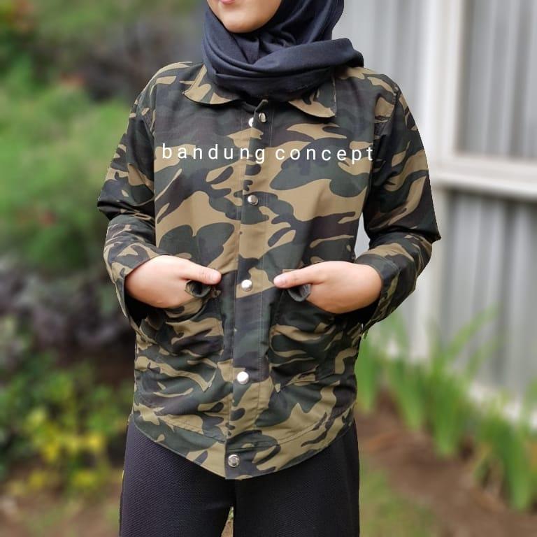 MINI SEOUL ARMY - JAKET PARKA LORENG WANITA