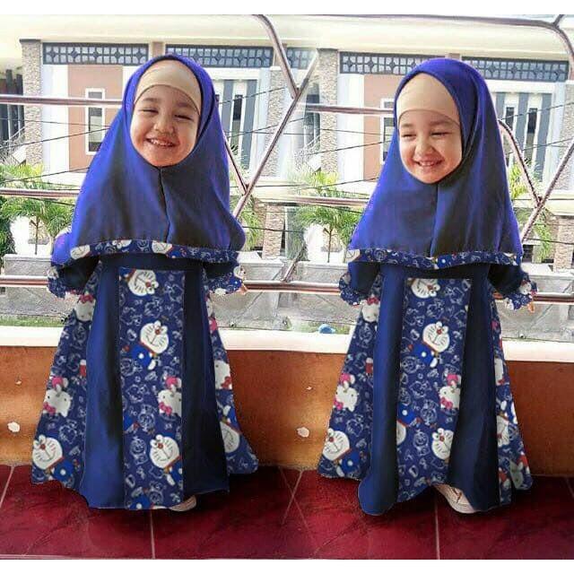 Vshop91jkt - Syari Anak Marsha Kids Baju Syari Bergo Anak Dress Anak Gamis Kids Syari Kids Baju muslim Pakaian Muslim Anak Dress Muslim Anak Pakaian Anak Bergo Maxi Dress Baju Anak 3in1