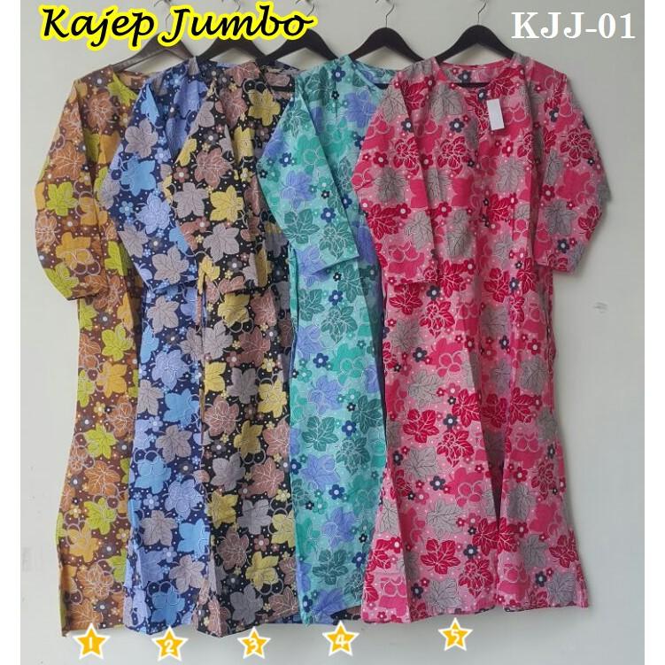 SUPER JUMBO Gamis Katun Jepang Jumbo Motif Bunga MOTIF KJJ-03