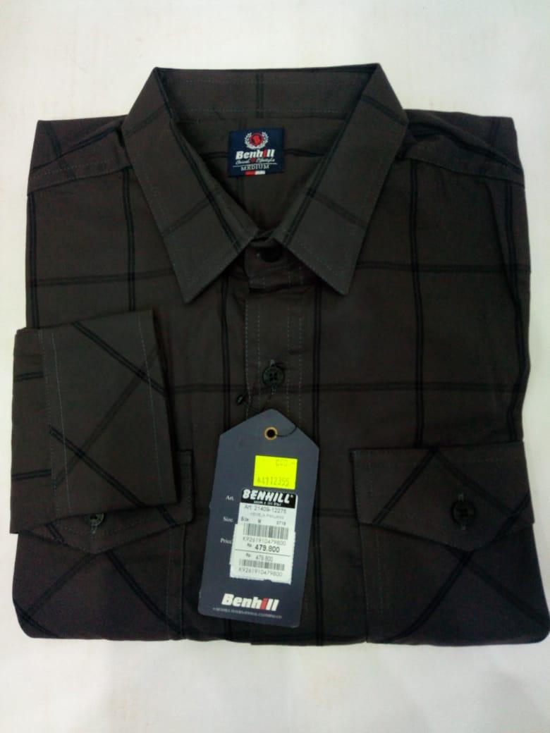 Kemeja Pria / Atasan Baju Pria Lengan Panjang / Hem Casual Pria / Fashion Pria / Kemeja Casual Pria / Kemeja Katun Lengan Panjang - Benhill Original - Toko Sumber Rejeki Jeans