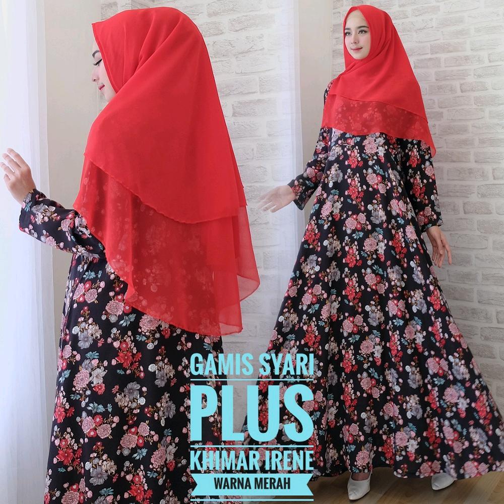 Gamis Syari Airin Flow Plus Khimar di lapak Toko Kembar Tanah Abang rinymangiwa