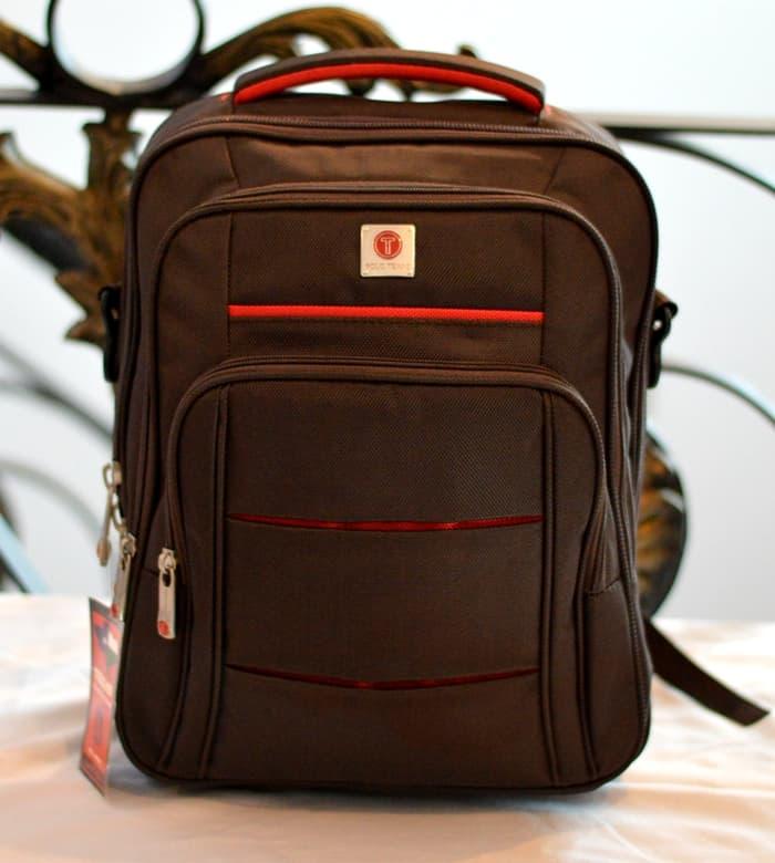 ASLI!!! Tas Ransel Pria Slempang laptop kuliah kerja polo eiger rain cover - x3Jcce