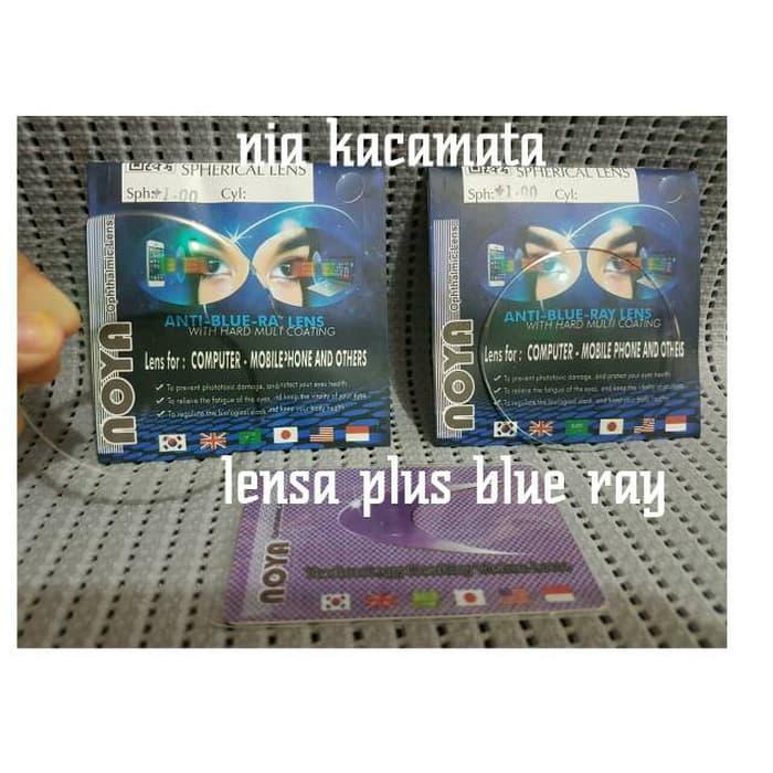 lensa noya blue ray untuk minus/clinder/plus
