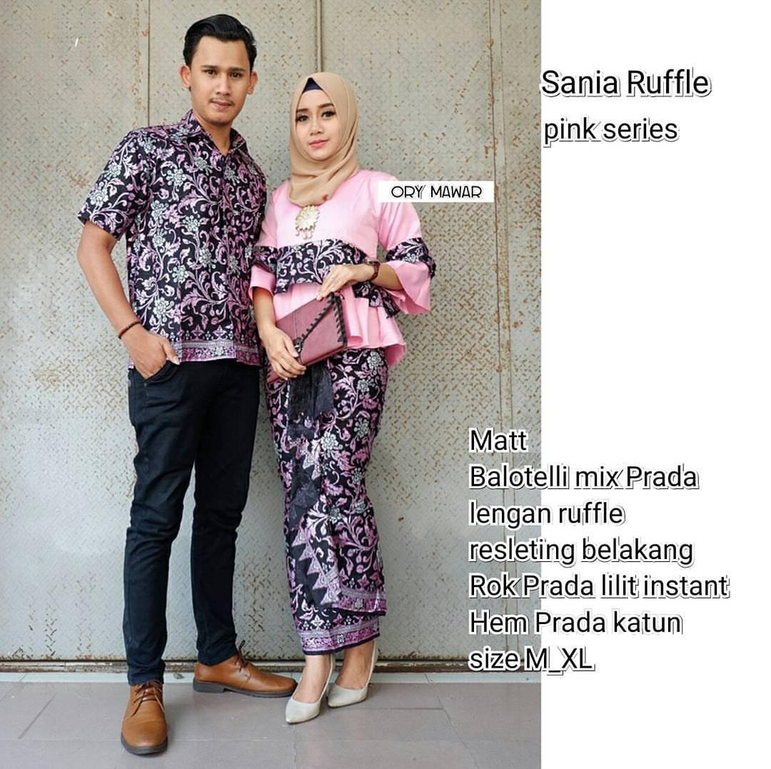 TERMURAH - Batik Couple SANIA PINK