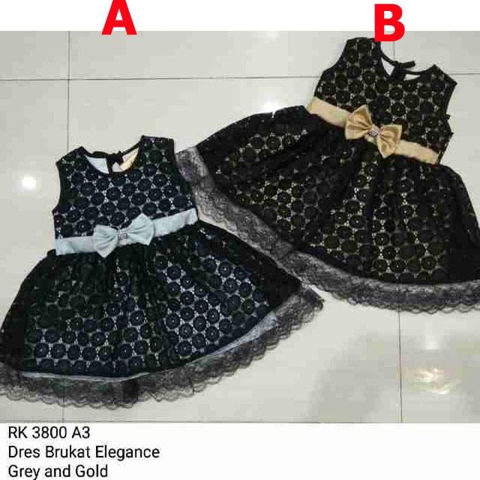 Baju Bayi Perempuan Dress Kondangan Bayi - Brukat Elegance