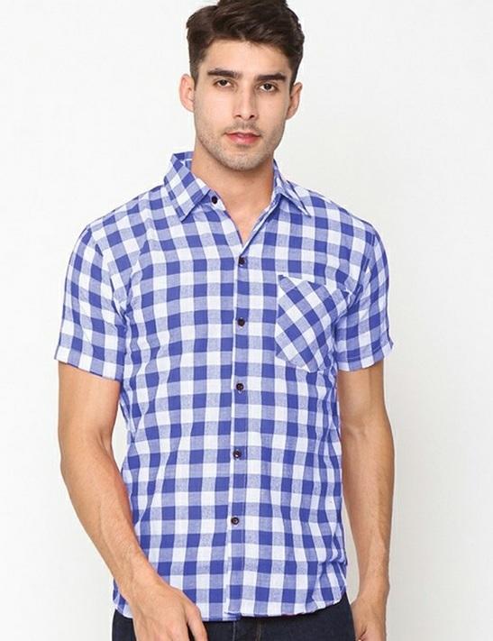 Hoziro - Baju / Atasan / Baju Kerja / Kemeja Casual / Kemeja Formal / Kemeja Kotak Pria Robin Bahan Katun