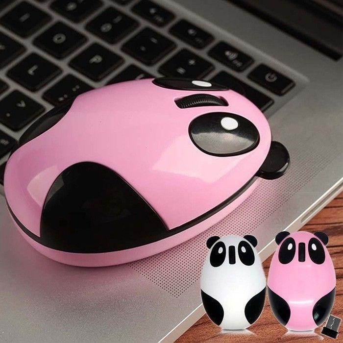Mouse Panda Putih - Mouse Wireless Slim Mouse Karakter Cute Aksesoris Laptop Murah Kado Pria Wanita Kualitas Bagus Ready Stock Jakarta