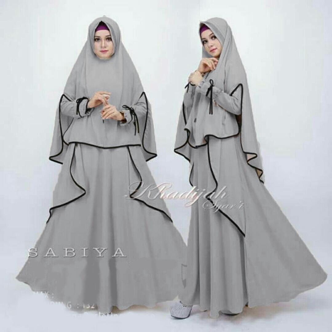 Fashionshop Gamis Syari Hijab Sanny / Dress Muslim / Gamis Wanita / Baju Muslim / Hijab Muslim / Fashion Muslim / Syar'i Muslim / Maxi Dress Lengan Panjang / Gamis Modern / Free Jilbab / Jilbab / Pashmina / Damai / Hijab Masa Kini / syfarose /najwa