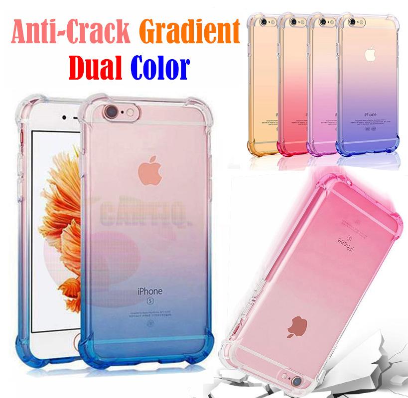 Case Anti Shock Gradient iPhone 8 Ukuran 4.7 inch Ultrathin Anti Crack Elegant Softcase Anti Jamur Air Case 0.3mm / Silicone Iphone 8G / Soft Case / Silikon iphone 8G Anti Crack Warna / Case Hp / Case iphone 8 - Blue / Biru