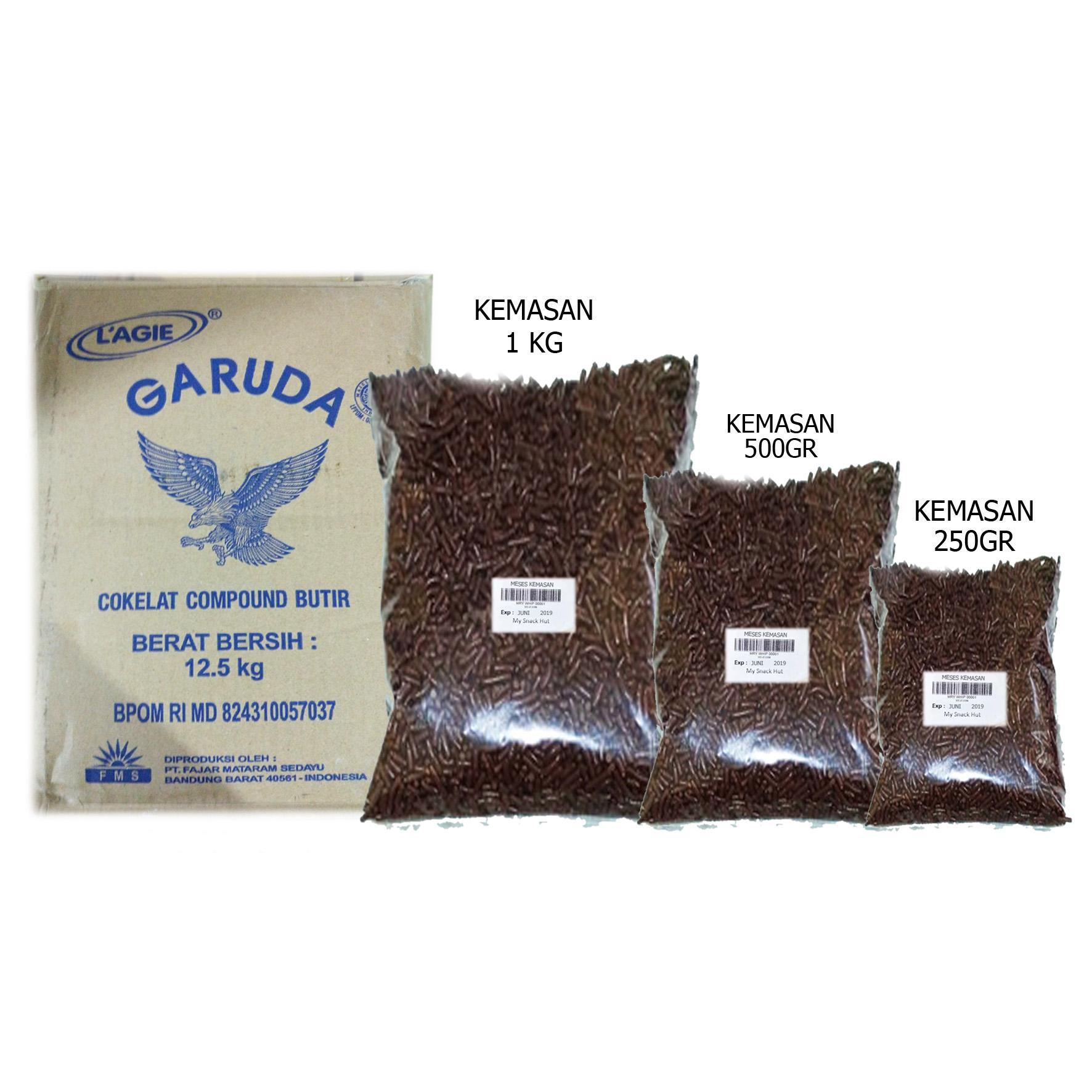 MESES COKLAT GARUDA 250GR - MISES COKLAT - CHOCOLATE RICE SPRINKLES - MEISES COKELAT BUTIR - MESIS