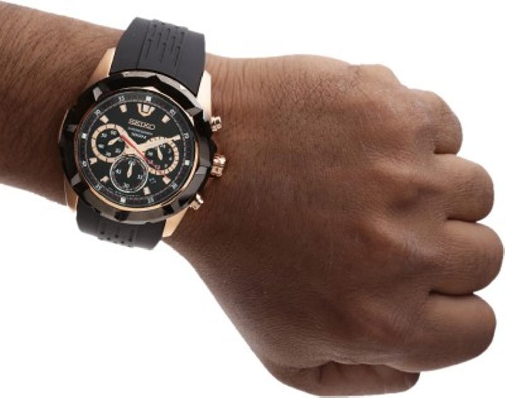 Seiko Lord SRW030P1 Chrono Rosegold | Jam Tangan Pria SRW030P1 Best N2jt