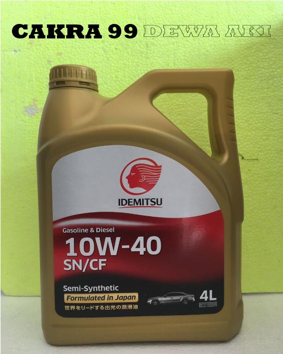 OLI MOBIL IDEMITSU SN CF 10W40 SEMI SYNTHETIC 4 L UNTUK MOBIL FORD