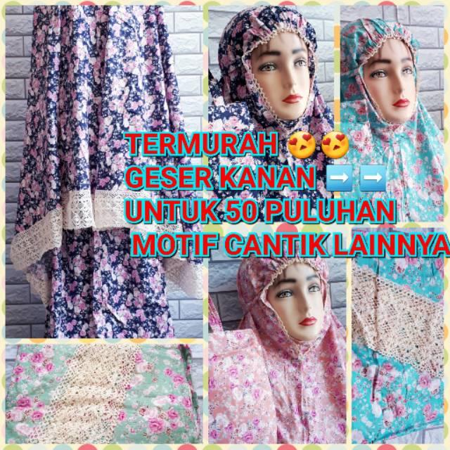 Mukena katun jepang original renda rajut mukena rajut oleh oleh umroh grosir mukena tanah abang ecer 1 mukena