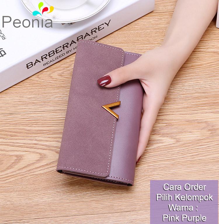 Peonia Korea Fashion Style Dompet Hp Wanita Clutch Panjang for V Long Series