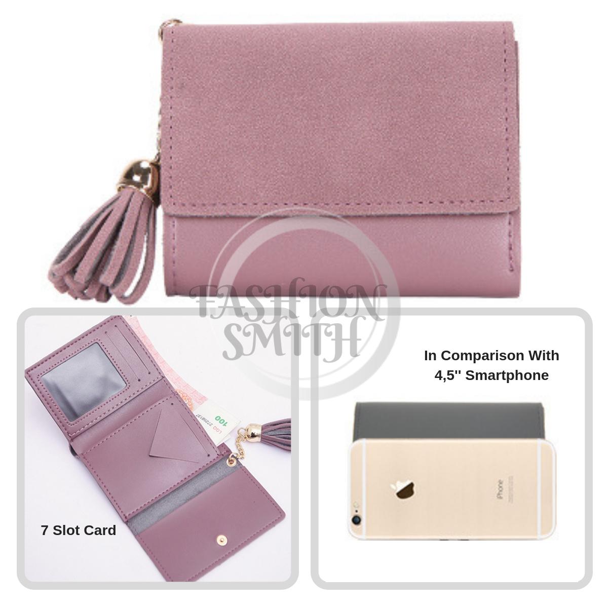 FashionSmith Dompet Wanita Lazada Kecil Kartu Koin 7 Slot Saku