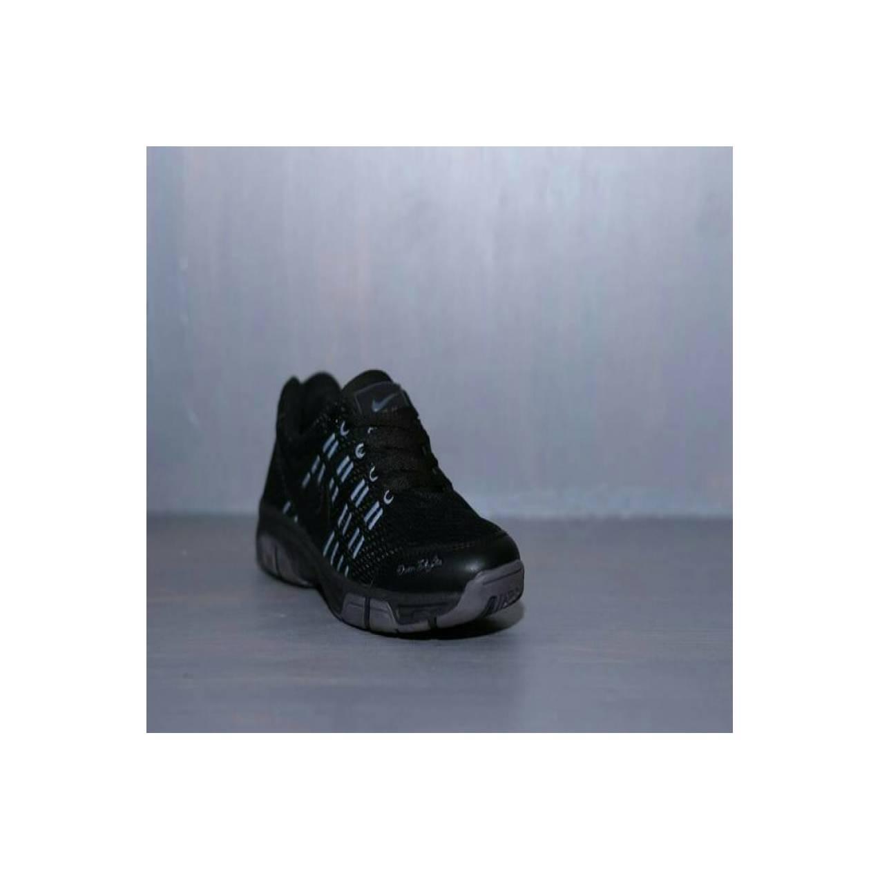 Sepatu Sport Nike Airmax 2016 Full Black Hitam Joging Badminton